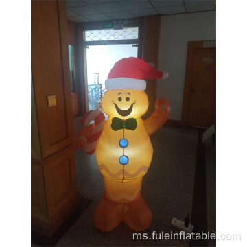 Gingerbread kembung percutian untuk hiasan taman Krismas